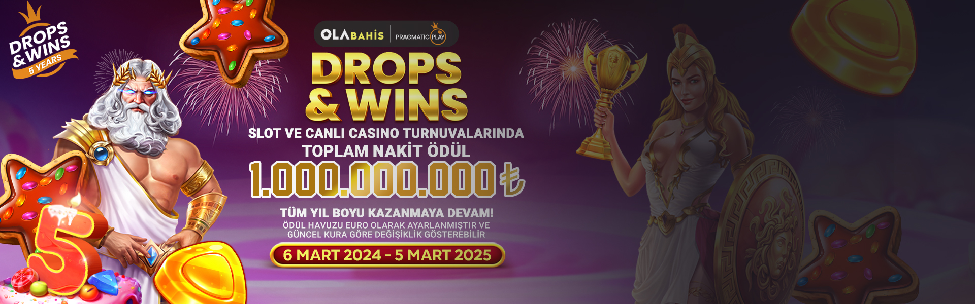 PRAGMATIC DROPS&WINS SLOT VE CANLI CASINO